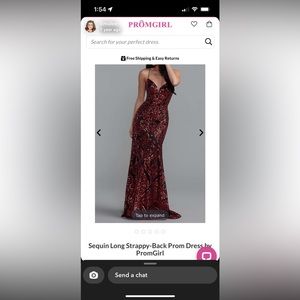 black and red sparkly prom dress